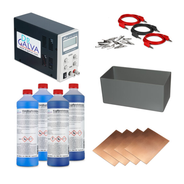 Kit de Cuivre - Kit complet pour cuivrage par galvanisation en bain